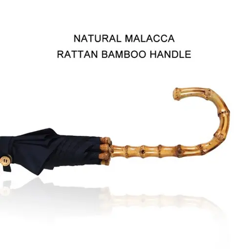 Chinese factory manual, launched in old style with J shape, Japanese, bamboo handle, straight umbrella, detail 2
