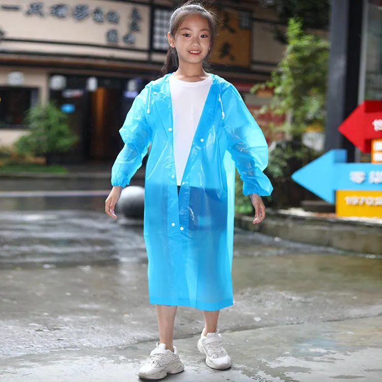 Outdoor Hoodie Children Boys Girls Rain Jacket, detalle 1