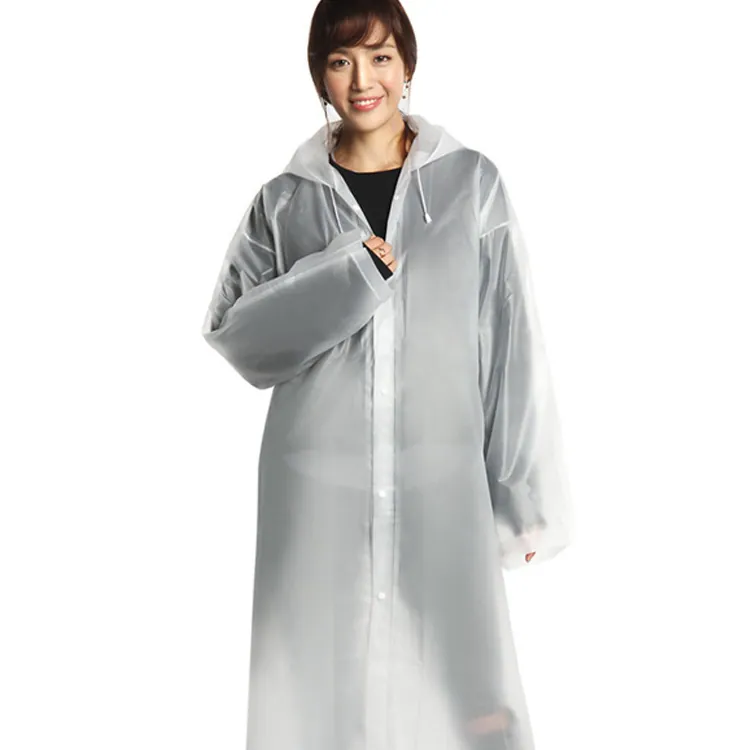 EVA fashionable environmental protection raincoat non-disposable raincoat travel outdoor lightweight raincoat raincoat wholesale، الصورة 1