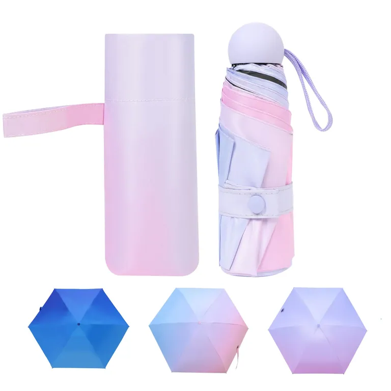 Mini Capsule Shaped 5 Folding umbrella، الصورة 1