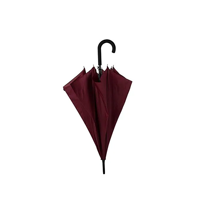 Customized Advertising 23 inch*8K auto open J shape handle straight umbrellas with logo prints, detail 3