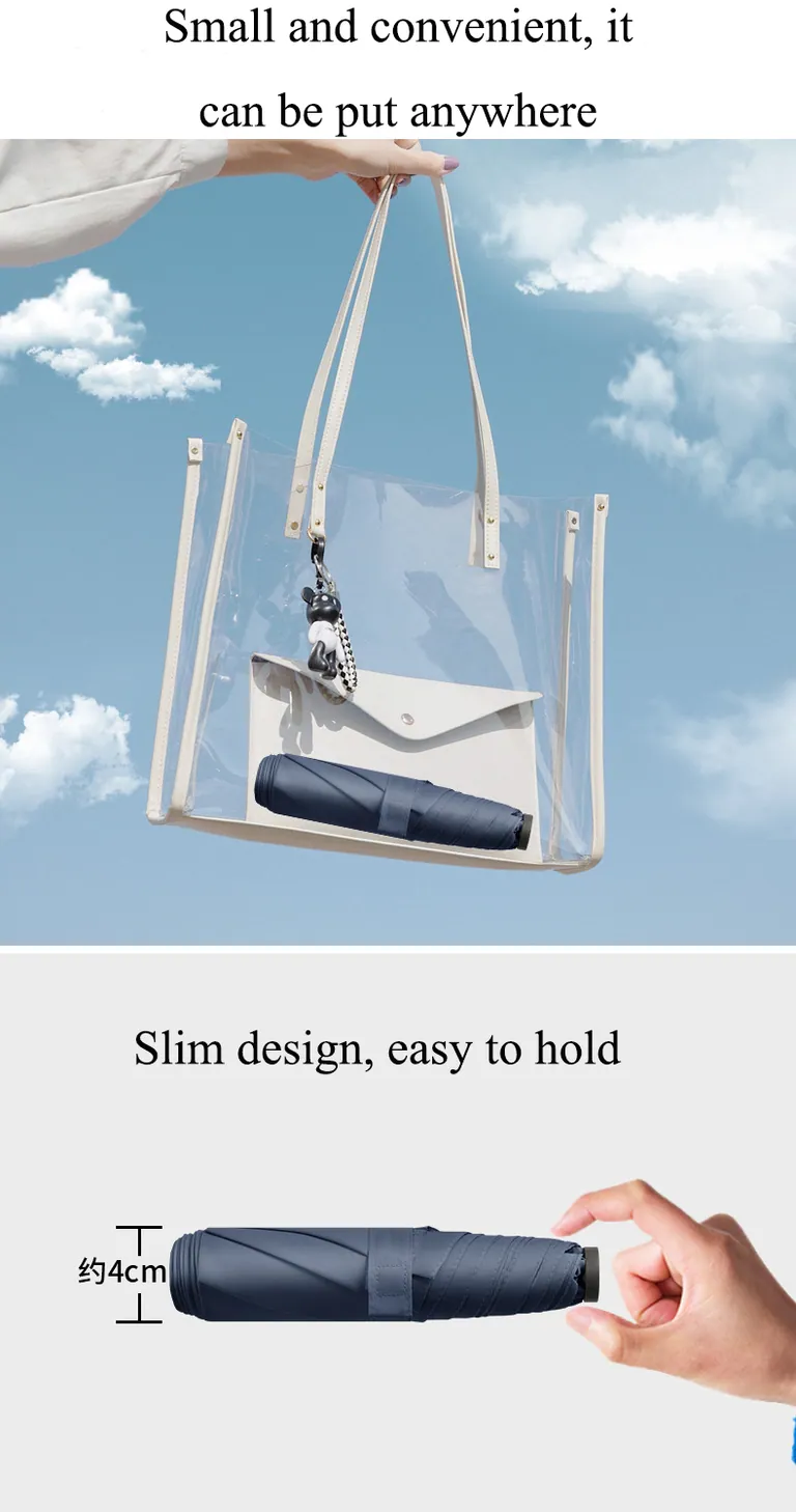 Super Light Design Frosted Handle pencil Umbrella In Summer، صورة تفصيلية 6