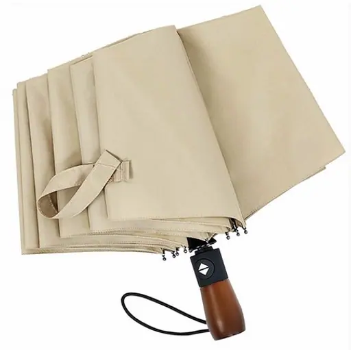 Promotion custom compact automatic 3 folding umbrella, detail 1