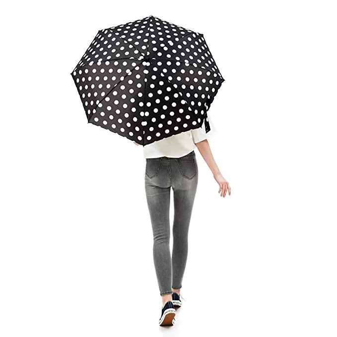 Sales on Amazon Compact Umbrella Quality Windproof Women Umbrella Lightweight 3 Folds Umbrella for Pocket, detail 4
