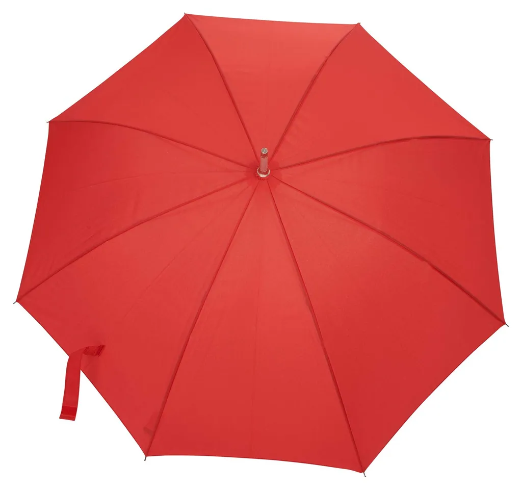 China Factory Custom New Model 105CM 8Ribs Auto Open Straight Umbrella with Matched Color Handle, detail 2