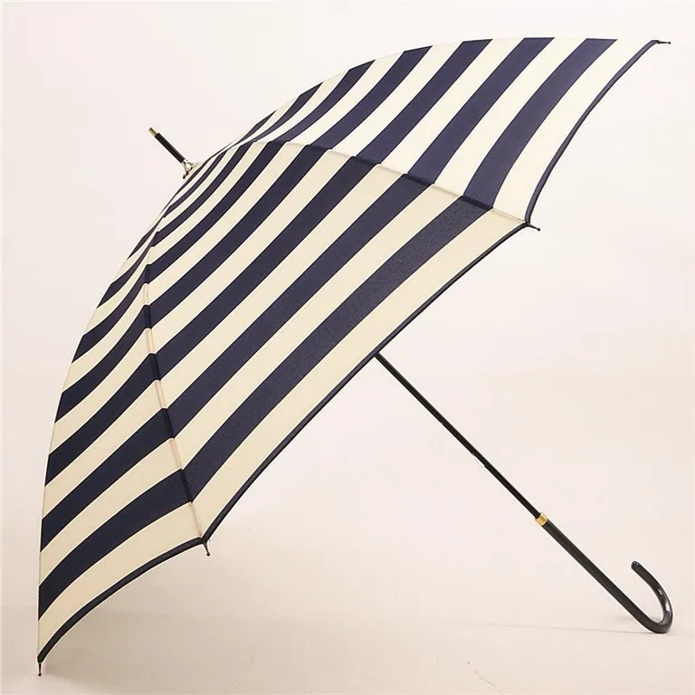 Rainproof Umbrella with Blue and White Stripe، صورة تفصيلية 1