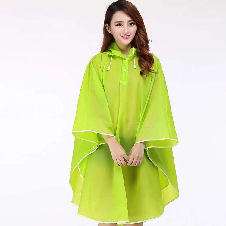 high quality Promotional outdoor travel waterproof rubber rain coat custom logo rain coat with hood, detalle 3