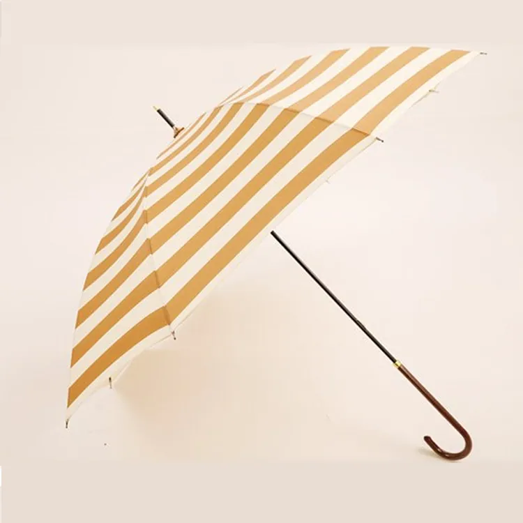 Rainproof Umbrella with Blue and White Stripe، الصورة 1