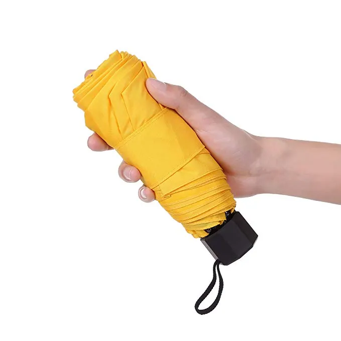 Custom pongee fabric manual 3 fold umbrella promotional rain umbrella, detail 4