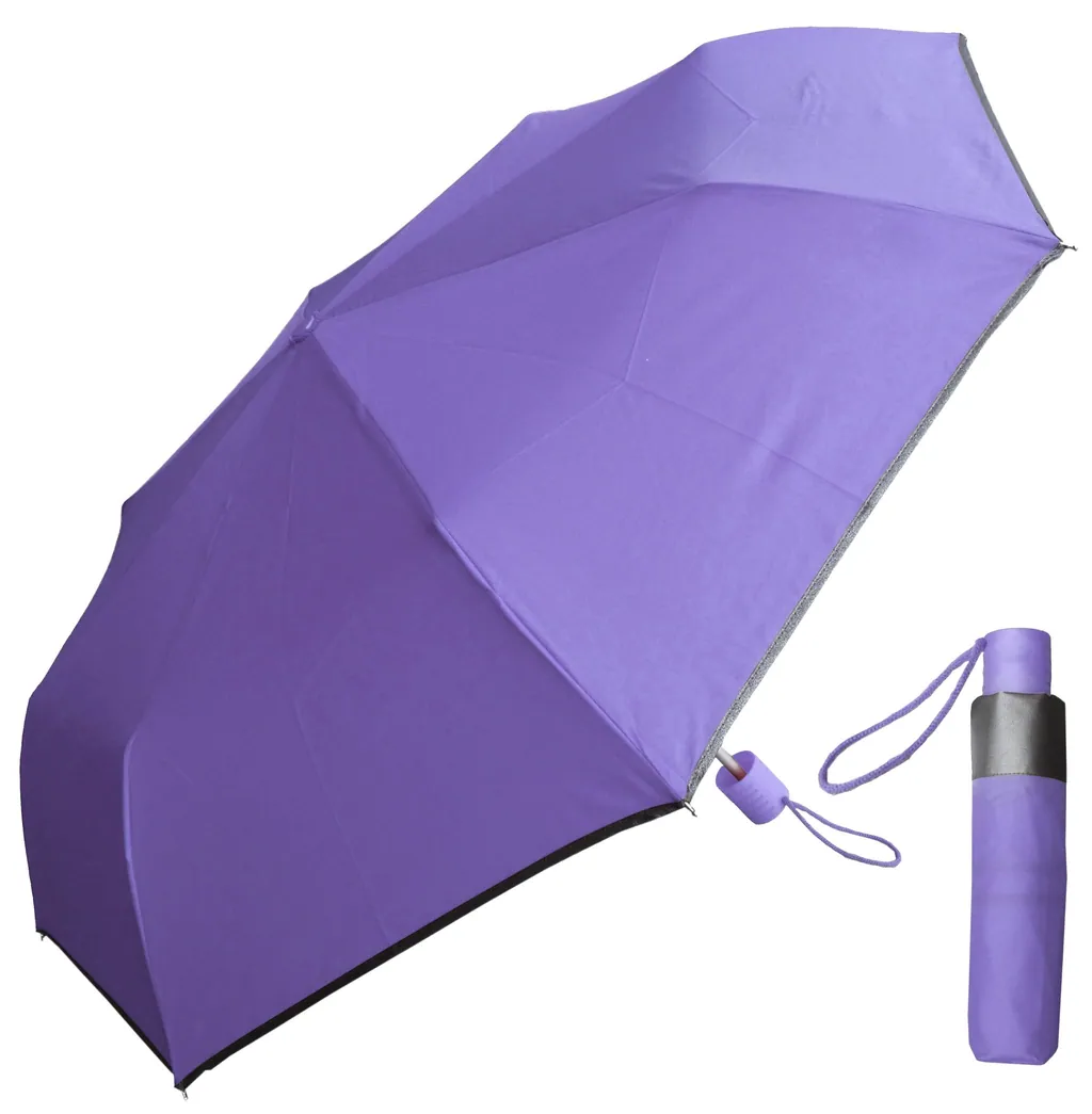21inch * 8k reflective edge, matching color fabric, folding umbrella and double umbrella gift, detail 1