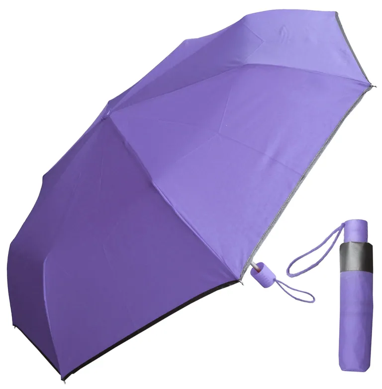 21inch * 8k reflective edge, matching color fabric, folding umbrella and double umbrella gift, image 1