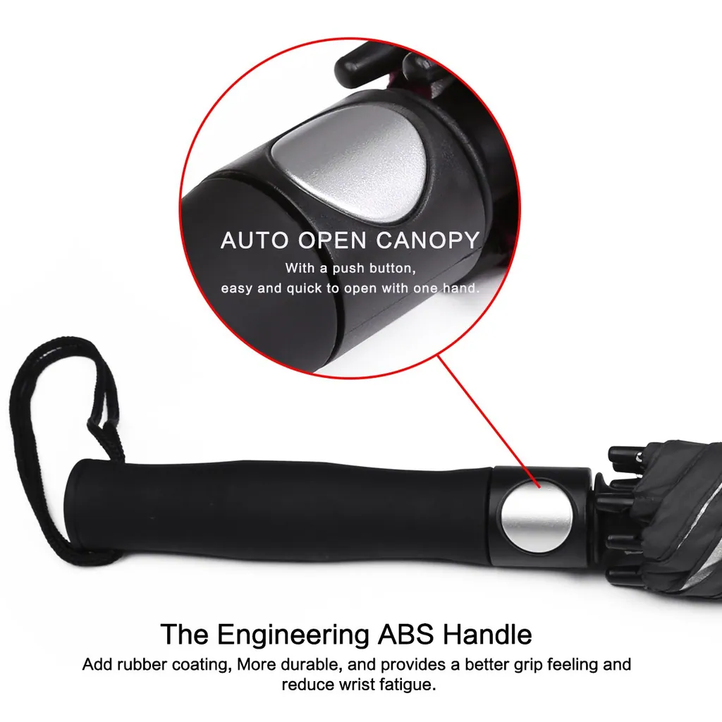 High Quality 27 inch 30 inch auto open straight golf umbrella with logo prints for sale, detail 4