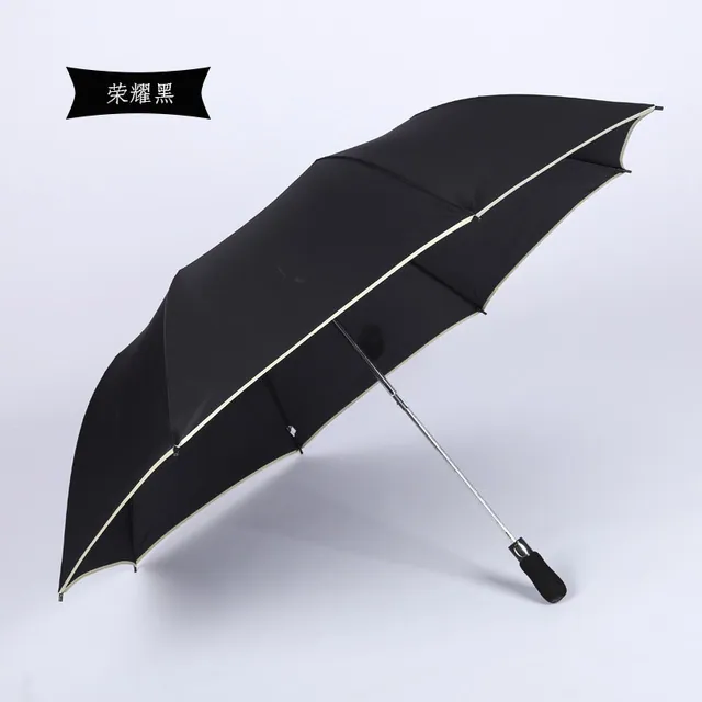 Wholesale auto open 2 fold umbrella with logo print golf umbrella, detail 1