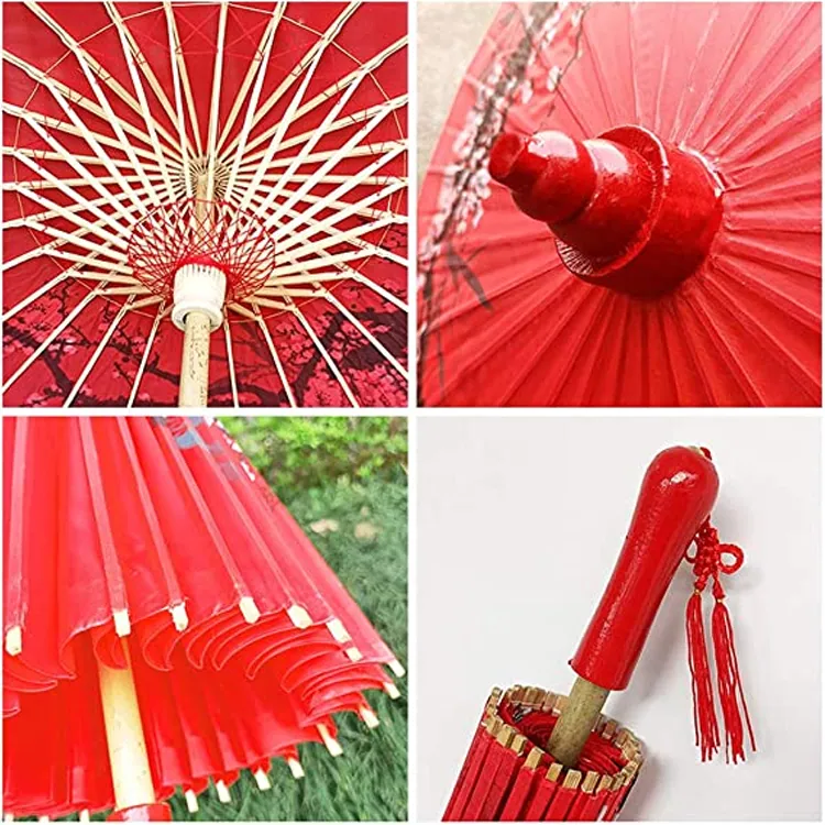 Romantic Oil Paper Umbrella، صورة تفصيلية 4