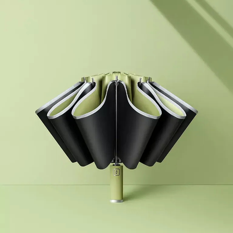 Upside-down Umbrella with Reflective Strip，第 1 张图片