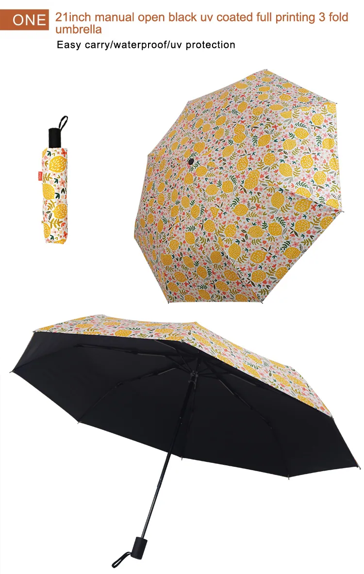 Tiny Portable Folding Rain Umbrella with Custom Design، صورة تفصيلية 3