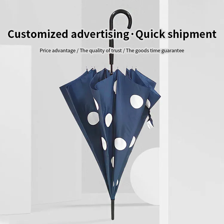 Wrapped Edge Dot Pagoda Umbrella for Ladies، صورة تفصيلية 1