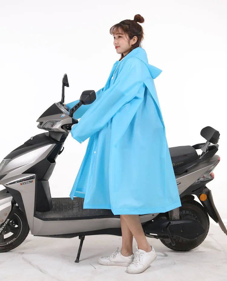 Outdoor Women's Waterproof Raincoat Lightweight Packable Rain Coat Poncho Hooded foldable raincoat motorcycle waterproof، الصورة 1