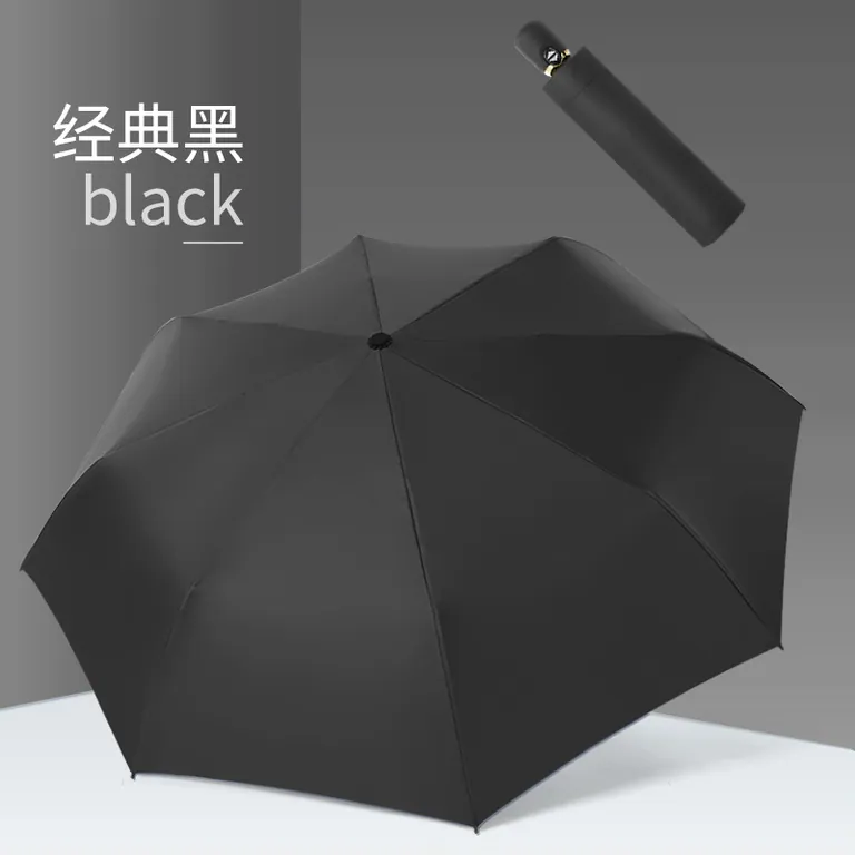 Custom auto open 3 fold umbrella with logo print Uv protection coating umbrella OEM factory，第 1 张图片