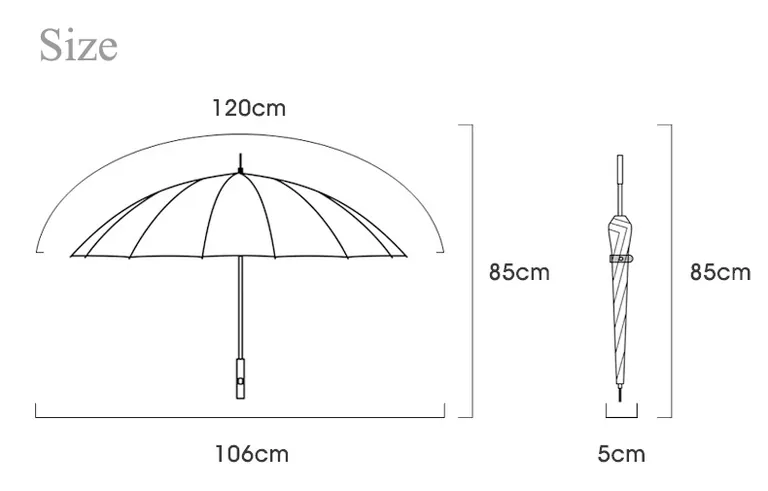 Customized Fabric Pongee Umbrella in Outdoor، صورة تفصيلية 5
