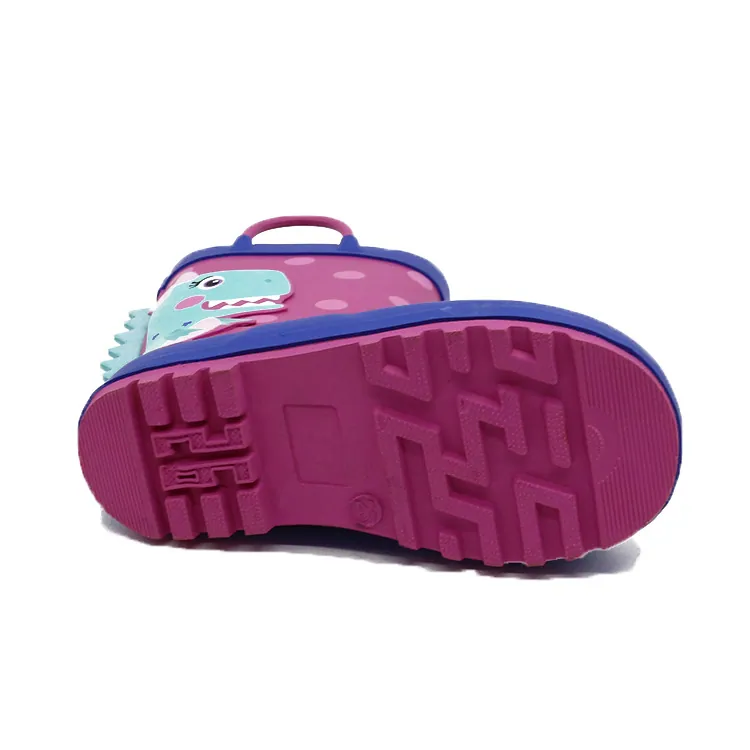 newest design Waterproof beautiful cartoon print Rubber Rain Boots، صورة تفصيلية 5