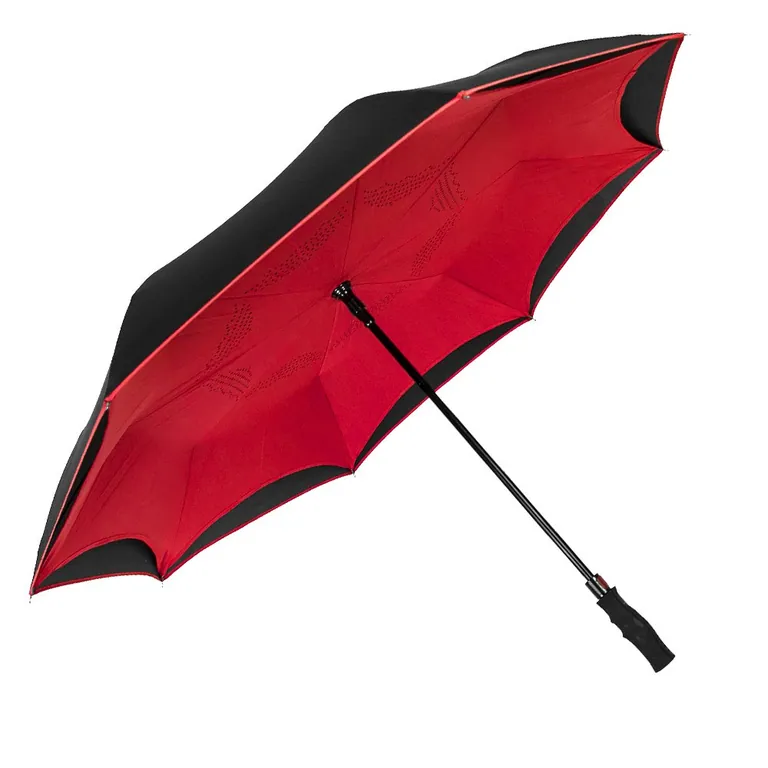 Wholesale Auto Open Inversa Large Inverted Double Layered Reinforced Canopy Windproof Umbrella,第 1 张图片