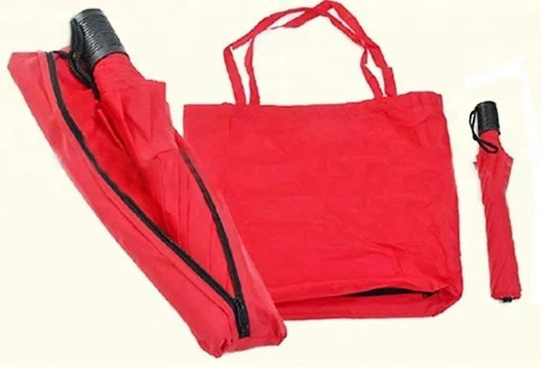 Super Mini Advertising Promotional Umbrella 3 Folding Shopping Bags, detail 2