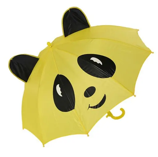 Creative Auto Open Cute Cartoon Animal Shape Long Handle Kids Umbrellas, detail 3
