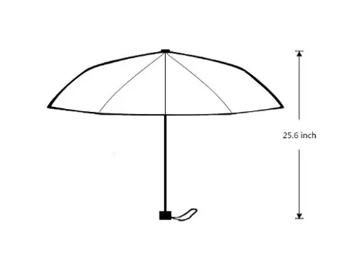 High quality cheap custom print chevron stripe 21inch 8 ribs 3 folding manual open umbrella quality control, detail 5