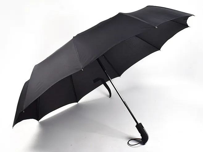 High quality custom pongee fabric 3fold umbrella promotional rain umbrella,第 1 张图片