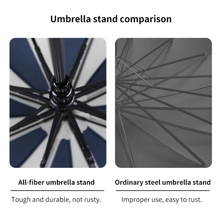 Magnolia Flower Hook Handle Umbrella، صورة تفصيلية 2