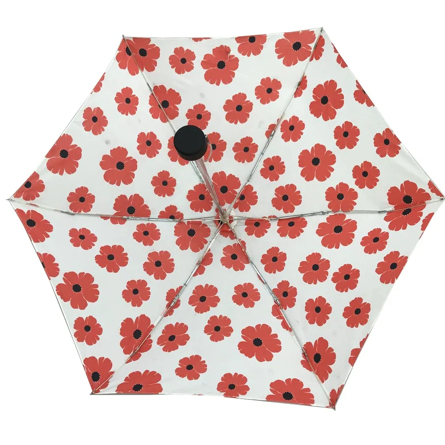 Shopping Bag Light Mini Fiberglass Frame 5 Fold Lady Gift Umbrella, detail 4