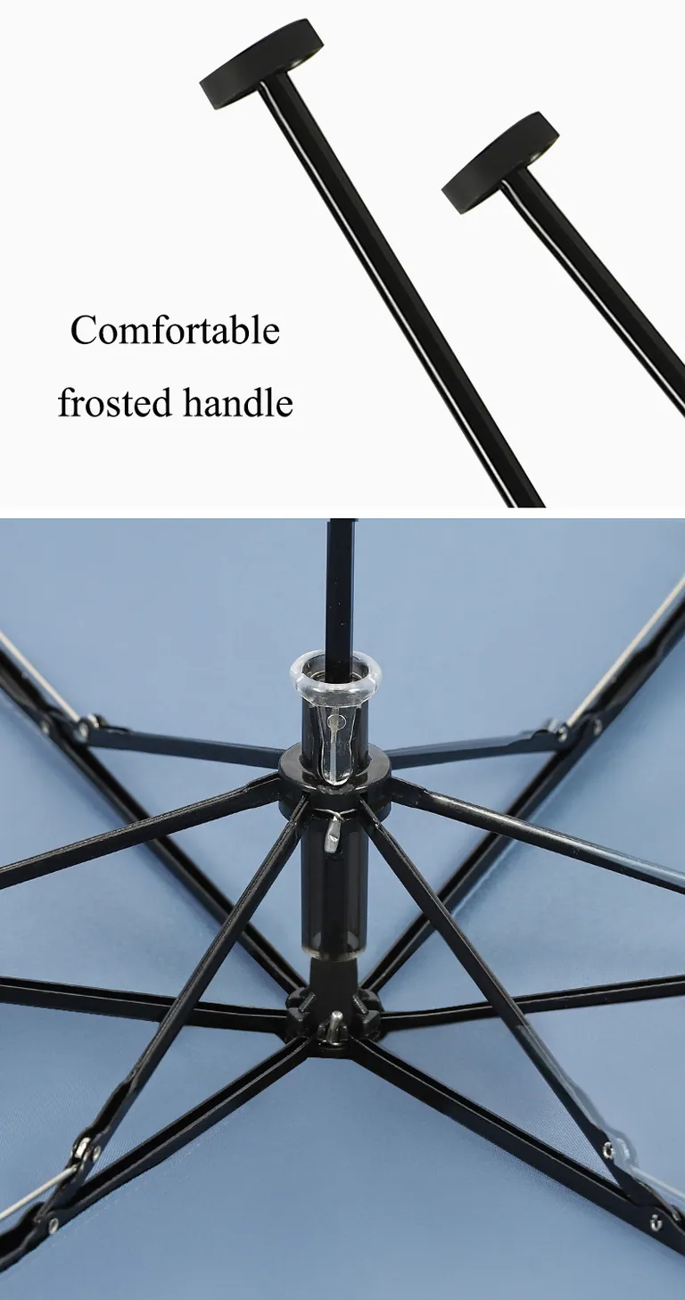 Super Light Design Frosted Handle pencil Umbrella In Summer، صورة تفصيلية 4