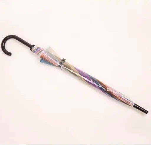 New Fashion Transparent POE Colorful Bubble Dome Straight Umbrella with J Handle, detail 5