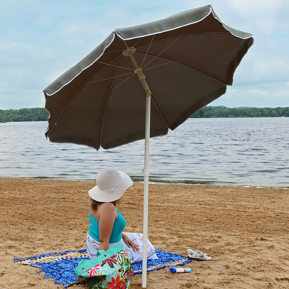 1.25 Diameter pole x 63 Diameter umbrella x 78 H beach umbrella، صورة تفصيلية 3