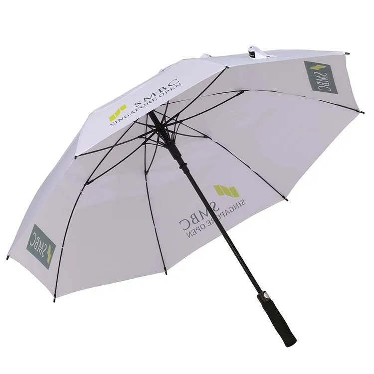 Strong High Quality Windproof Fiberglass Frame Golf Chinese factory Umbrella, detail 3