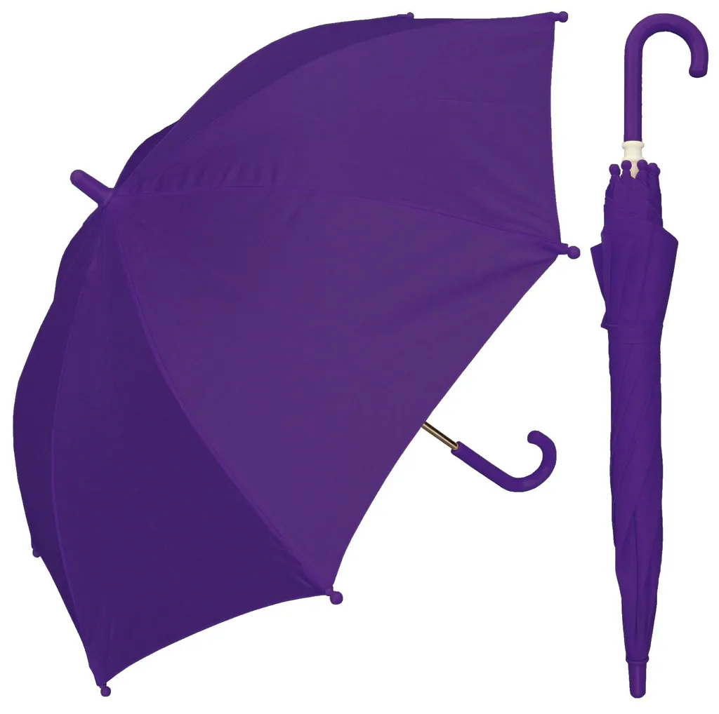 19 inch color matching plastic handle promotional kids umbrella، صورة تفصيلية 2