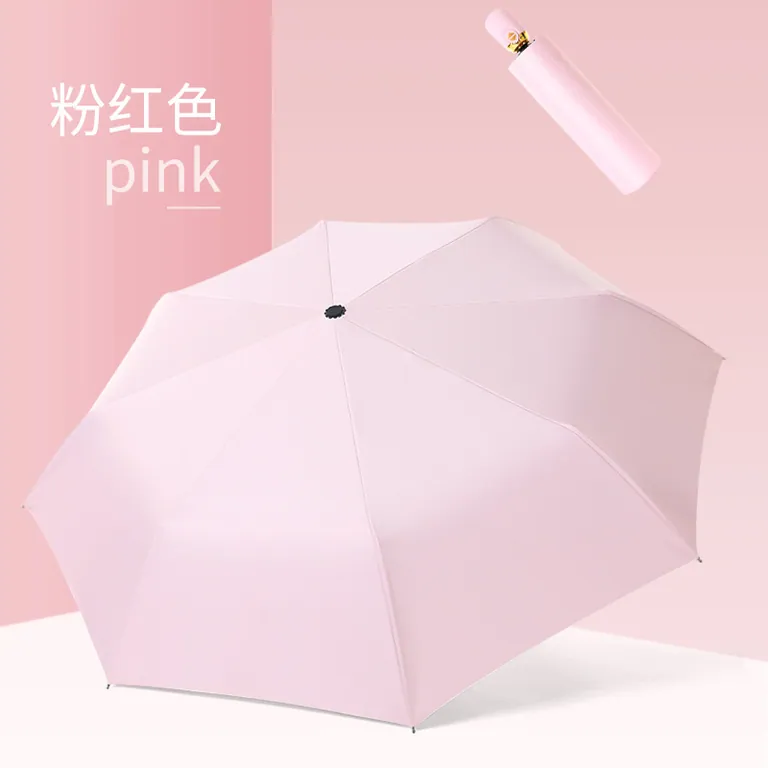 Custom auto open 3 fold umbrella with logo print Uv protection coating umbrella factory OEM，第 1 张图片