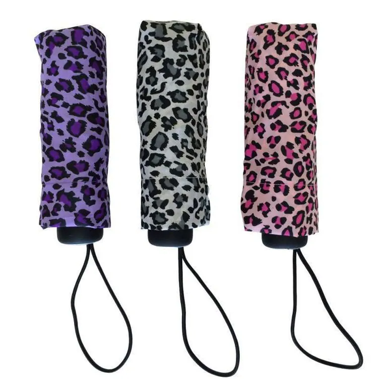 19 inch * 6k spot lightweight aluminum and leopard mini folding umbrella, detail 3