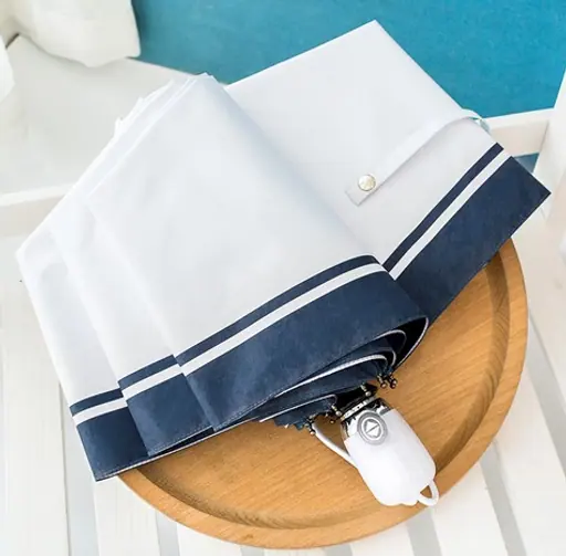 China Wholesale Korea Naval Style Paraguas Automatic Folding Windproof Sun and Rain Umbrella, detail 5