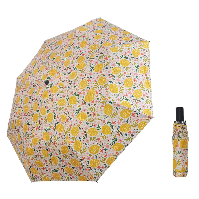 Windproof Travel Three Folding Umbrellas with Logo,第 1 张图片