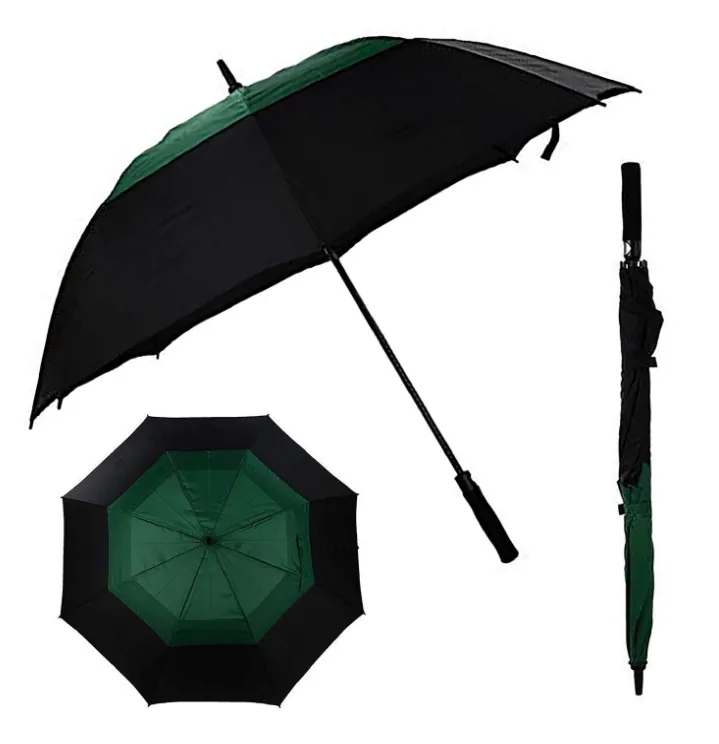 Good item for advertising durable windproof double caonopy easy open golf umbrella، الصورة 1