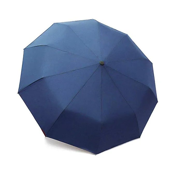 2019 Promotional Navy Blue Umbrella Auto Open Close Windproof Folding Umbrella Travel Umbrella, image 1