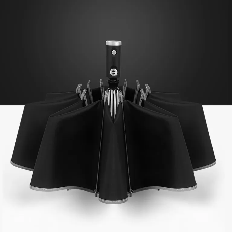 Lotus 2022 Inverted Reverse 3 Fold Automatic Umbrella With LED Light,细节图 3