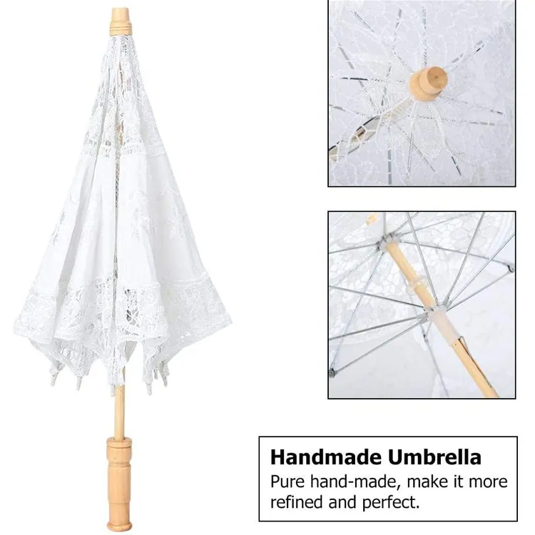 Handmade Lace Embroidery Umbrellas، الصورة 1