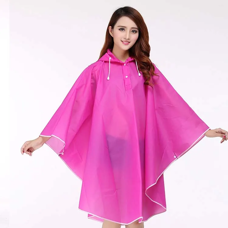high quality Promotional outdoor travel waterproof rubber rain coat custom logo rain coat with hood, detalle 4