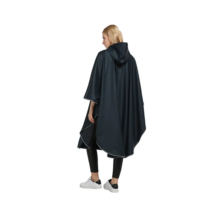 Outdoor polyester rain motorcycle poncho pu coated rain coat for adult، صورة تفصيلية 4