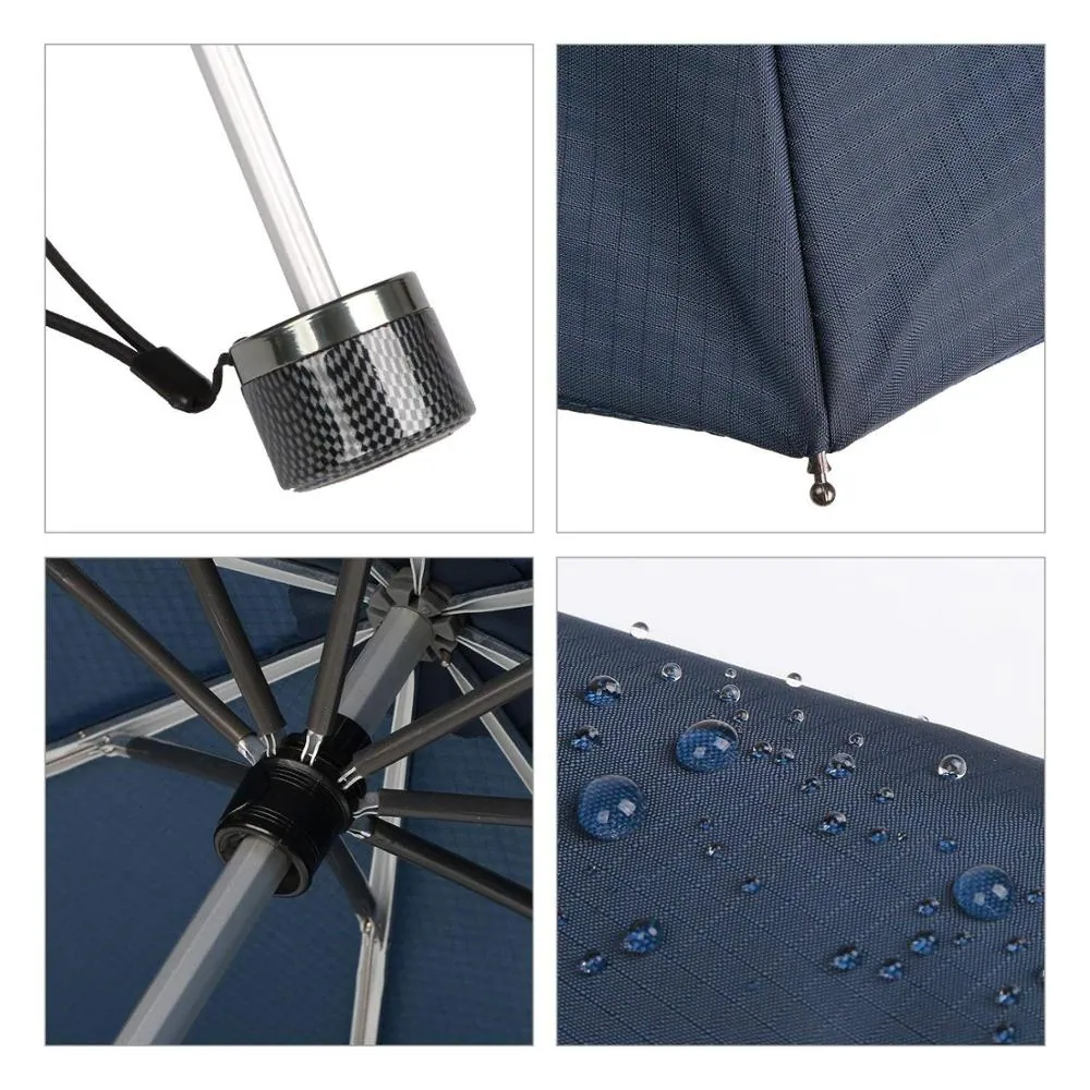 Wholesale cheapest one dollar 3 fold manual open umbrella custom logo, detail 4