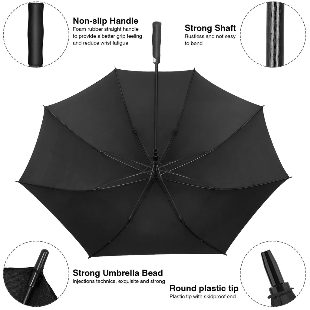 UV Coated Sun Proof EVA Handle Golf umbrella، صورة تفصيلية 5