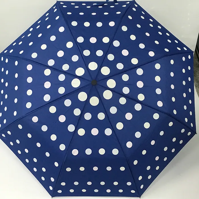 21inch*8k Waterchange Color Fabric Auto Open And Closed Fold Gift Umbrella, image 1